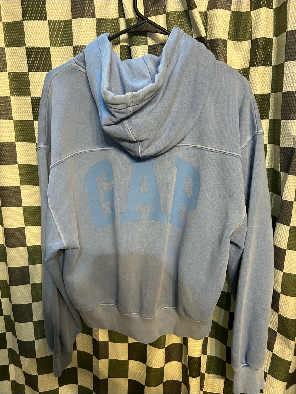 GAP Pale Blue Logo Pullover Hoodie